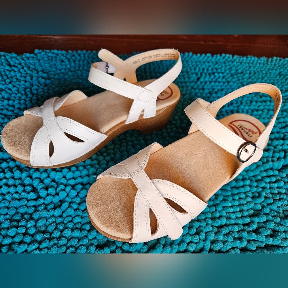 Women's White Dansko Sandals